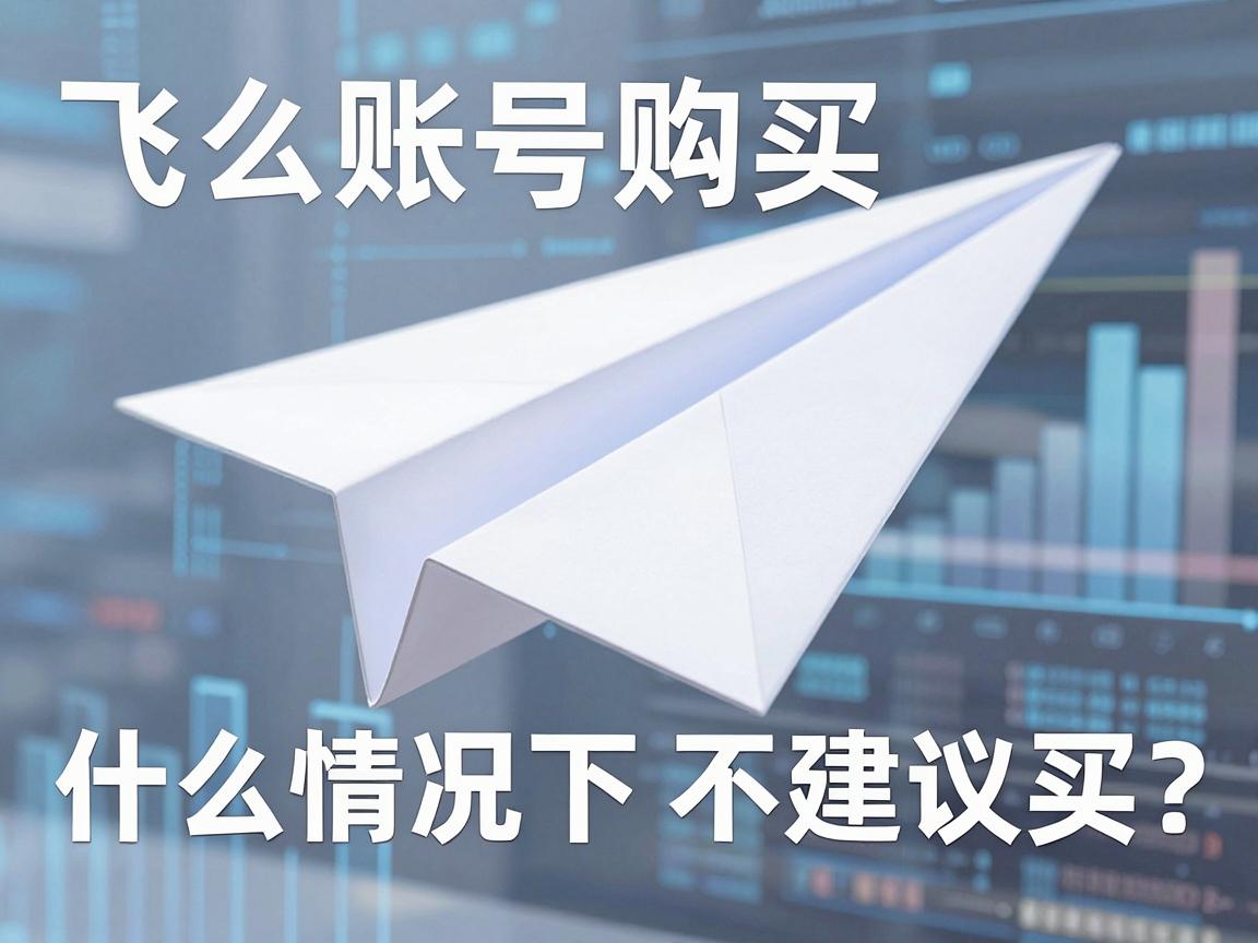 纸飞机账号购买，什么情况下不建议买？风险提示与替代