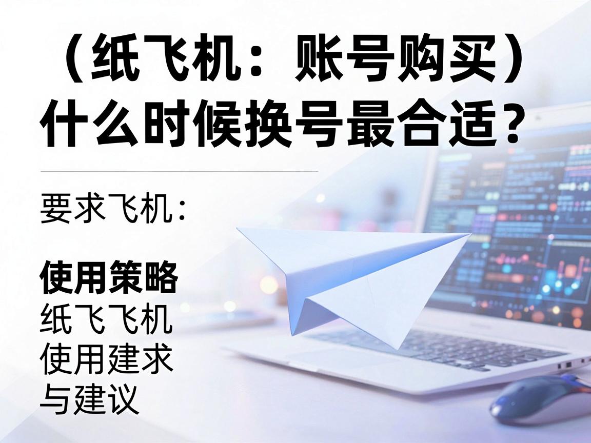 纸飞机账号购买，什么时候换号最合适？使用策略与建议