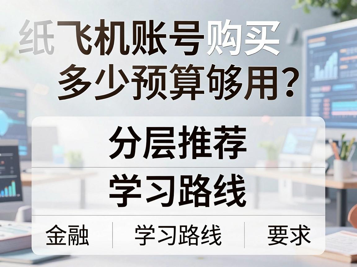 纸飞机账号购买，多少预算够用？分层推荐与学习路线