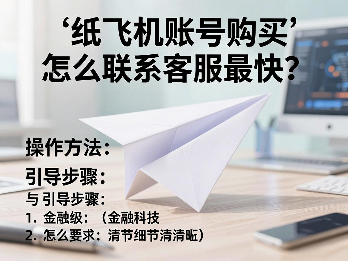 纸飞机账号购买，怎么联系客服最快？操作方法与引导步骤