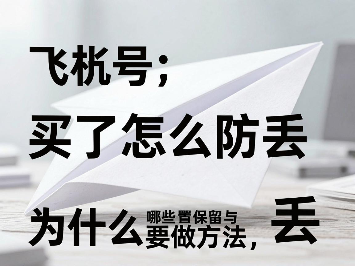 纸飞机账号购买推荐平台买了怎么防丢，哪些设置保留与为什么要做方法