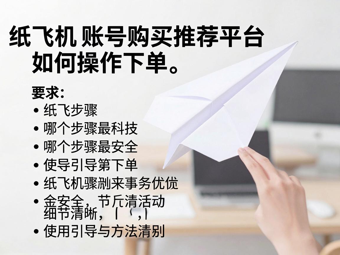 纸飞机账号购买推荐平台如何操作下单，哪个步骤最安全使用引导与方法清单
