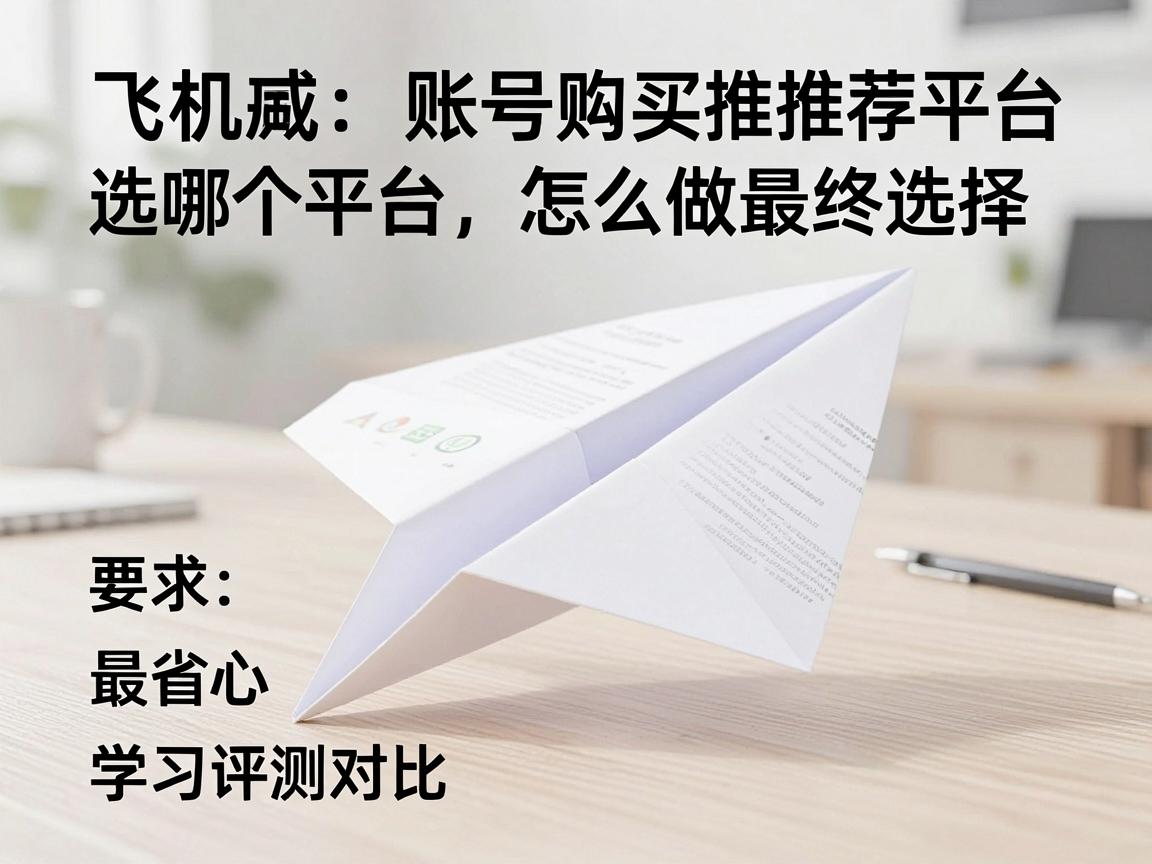 纸飞机账号购买推荐平台怎么做最终选择，选哪个平台最省心与指南学习评测对比