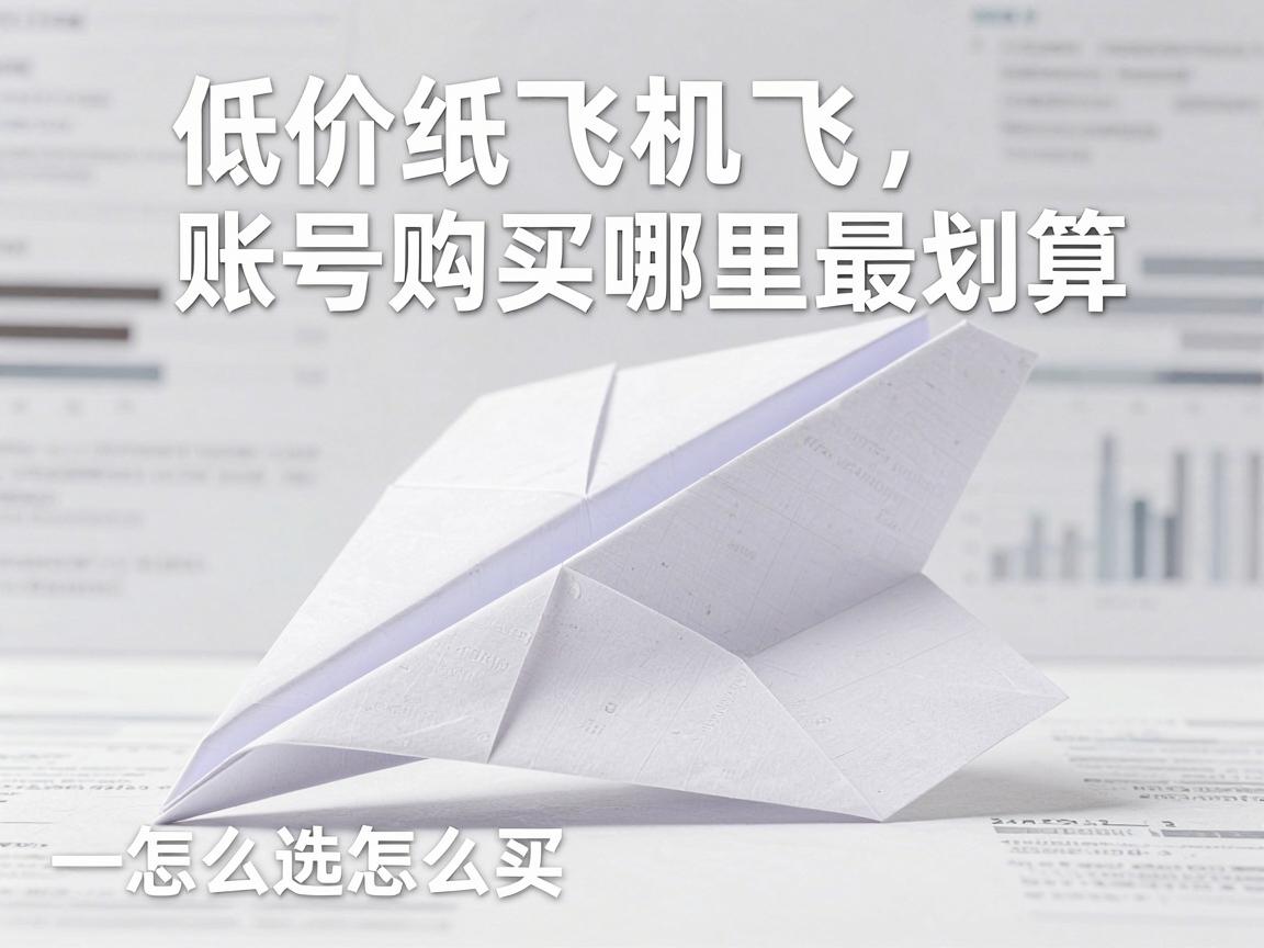 低价纸飞机账号购买哪里最划算，教程指南怎么选怎么买