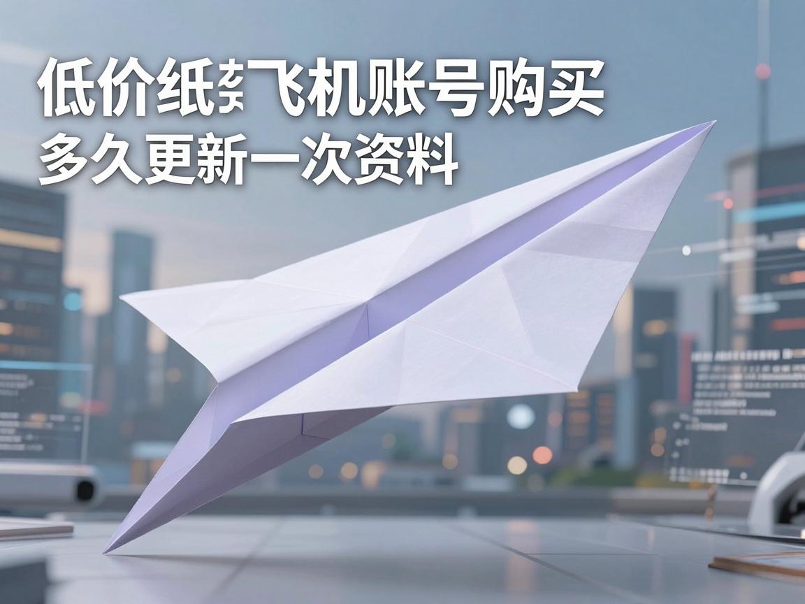 低价纸飞机账号购买多久更新一次资料,使用提示怎么保持正常