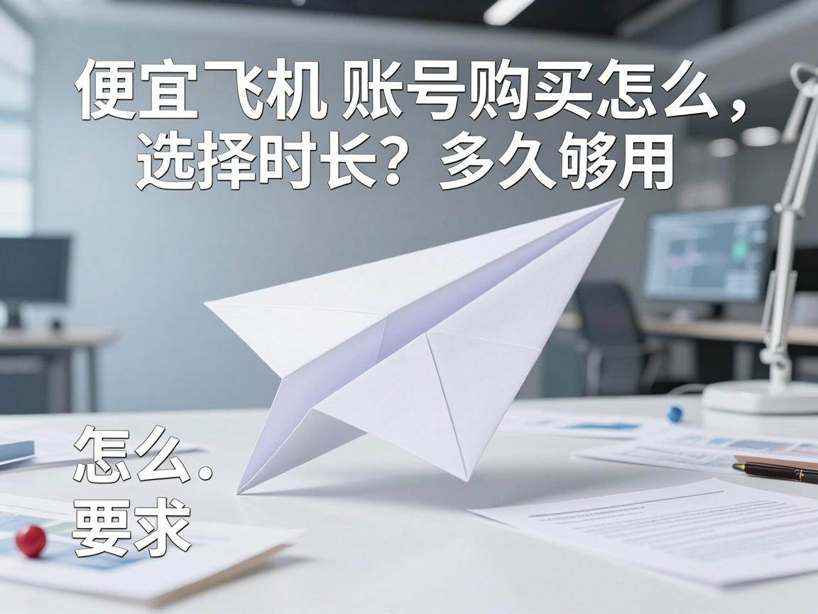 便宜纸飞机账号购买怎么选择时长？多久够用，几种套餐怎么比