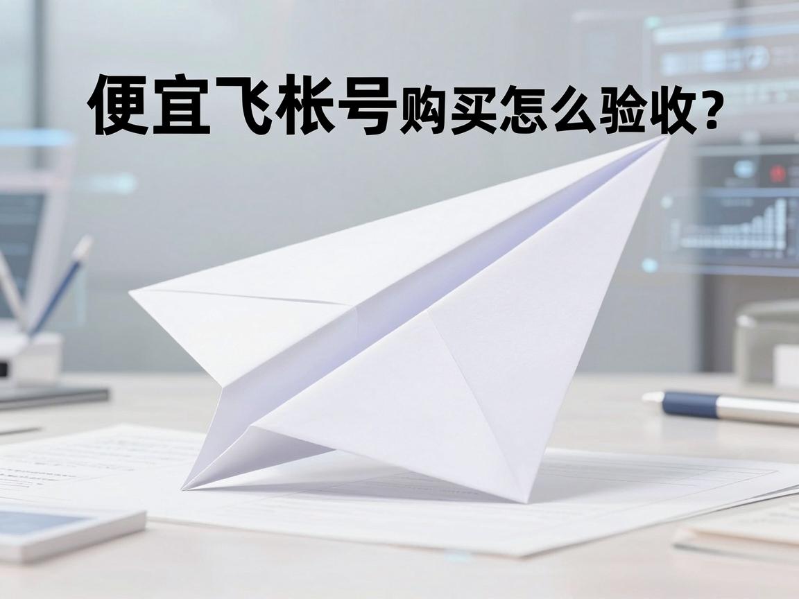 便宜纸飞机账号购买怎么验收？验哪些字段，几步完成