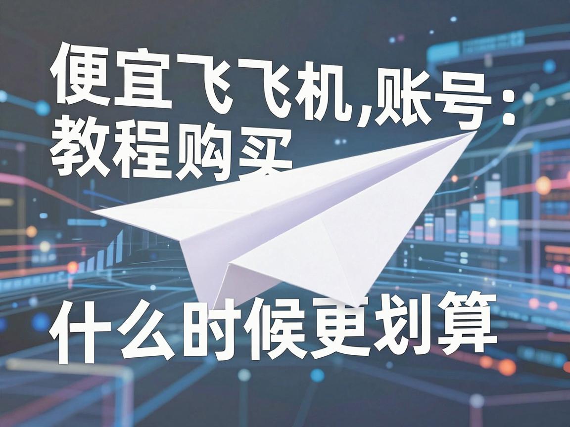 便宜纸飞机账号购买教程：什么时候更划算，如何抓住活动